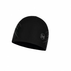Buff Microfiber Reversible Hat R-Solid Black