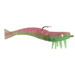 Doa Shrimp 3" Pink Green Holografic 3 pcs