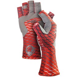 Fish Monkey Stubby Guide Glove Red Fish XL