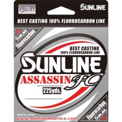 Sunline Assassin linea fluorocarbono 17 lb 225 yds Clear