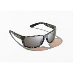 Bajío Sunglasses Bales Beach, Gray Camo Matte/Silver Mirror Plastic