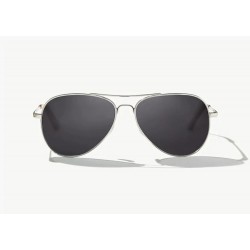 Bajío Sunglasses Soldado, Silver Gloss/Gray Poly