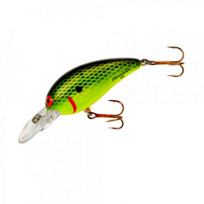 Bomber Model A 5/16 Oz Chartreuse Black Scales