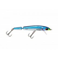 Bomber Jointed Wake Minnow 3/4 oz Baby Blue Fish