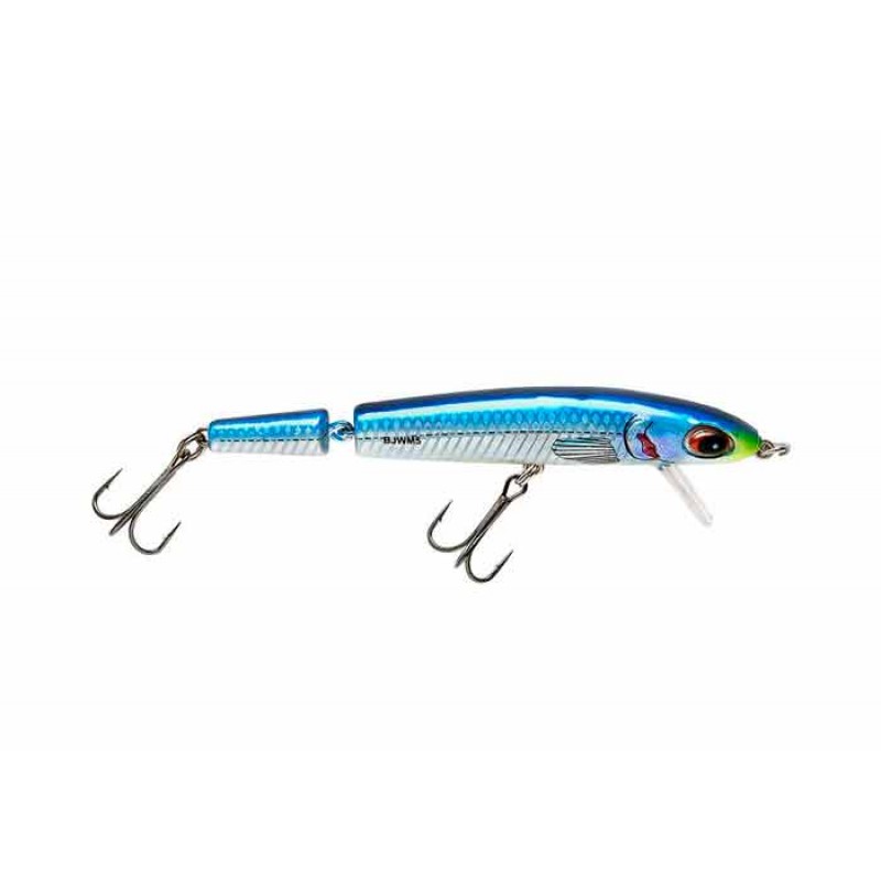 Bomber Jointed Wake Minnow 3/4 oz Baby Blue Fish