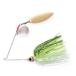 Booyah Tandem Blade 1/4 Oz Chartreuse White/Chartreuse White Shad
