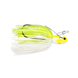 Booyah Melee 3/8 oz White Chartreuse/Silver Bladed