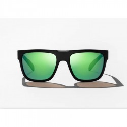 Bajío Sunglasses Caballo Black Matte / Green Mirror Poly 