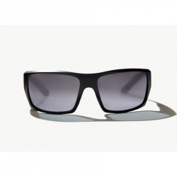 Bajío Sunglasses Polarized Nato, Black Matte Gray Poly