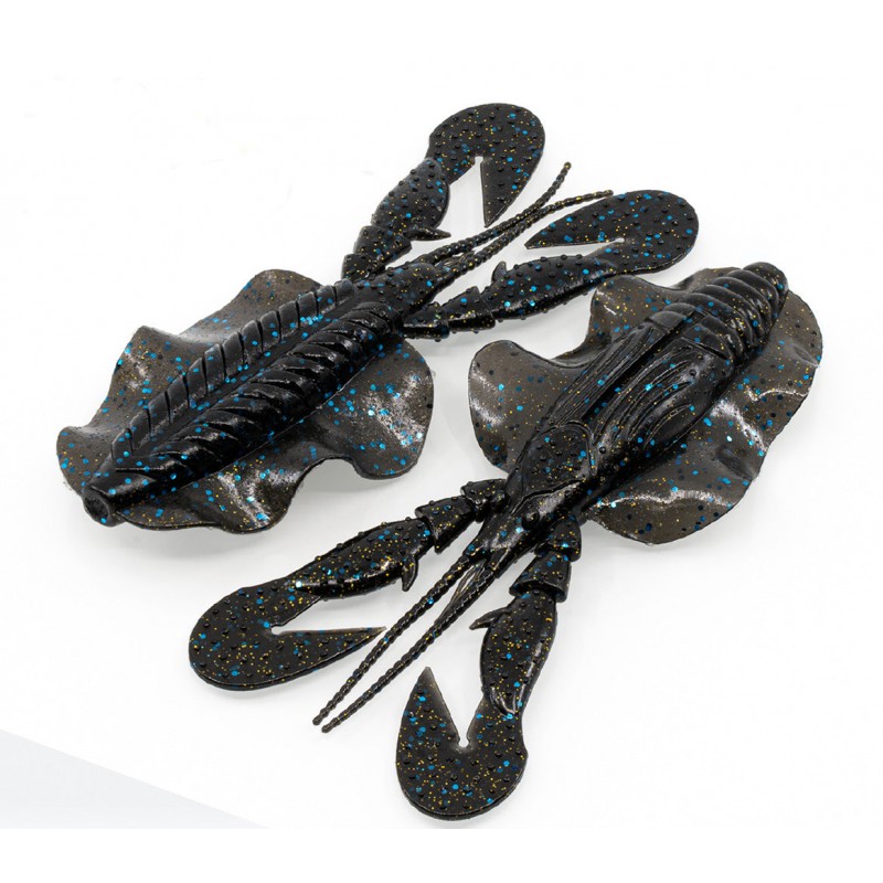 Chasebaits The Love Bug 4'' Black and Blue Craw 6 pcs
