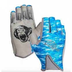 Fish Monkey Pro Guide Glove Blue Water Camo XL