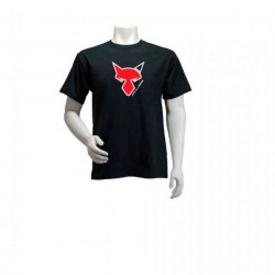 Jackall Bros T-Shirt Negra logo Rojo XL