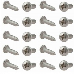 Marpac Stainless Steel Self-Tapping Screw  Phillips Oval Head 12X, 4 pcs