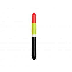 Little Joe Pole Floats - Yellow/Red/Black - 7 in- Glow-in-the-Dark Weighted