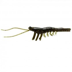 Savage Gear 3D Manic Shrimp 4'' Olive Brown 4 pcs