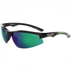 Spider Wire Polarized Sunglasses Espejo Negro Brillante / Ahumado / Verde