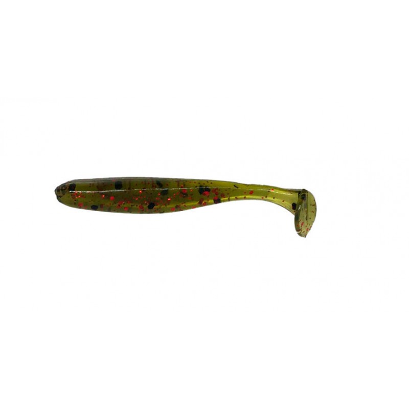 Badger Baits Swimbait Paddle Tail 2.75'' Watermelon Red, 15 pcs