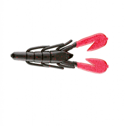 Zoom Ultra Vibe Speed Craw 3.5'' Black Red/ Red Claw 12 pcs