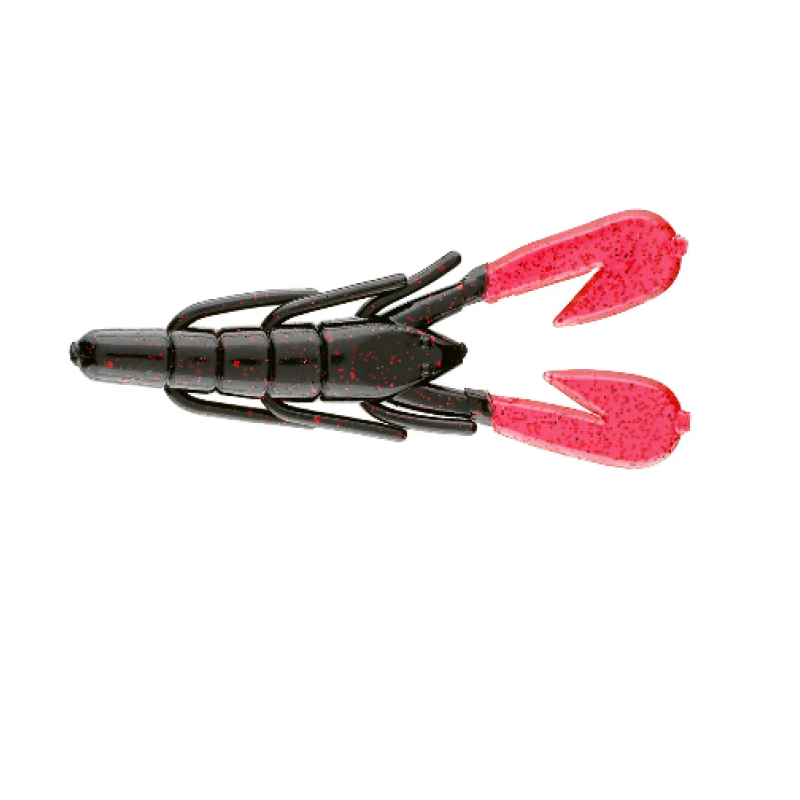 Zoom Ultra Vibe Speed Craw 3.5'' Black Red/ Red Claw 12 pcs