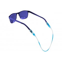 Cablz Silicone Mini Eyewear Retainer Blue/White/Glow