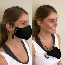 Cablz Adjustable Mask Retainer Black