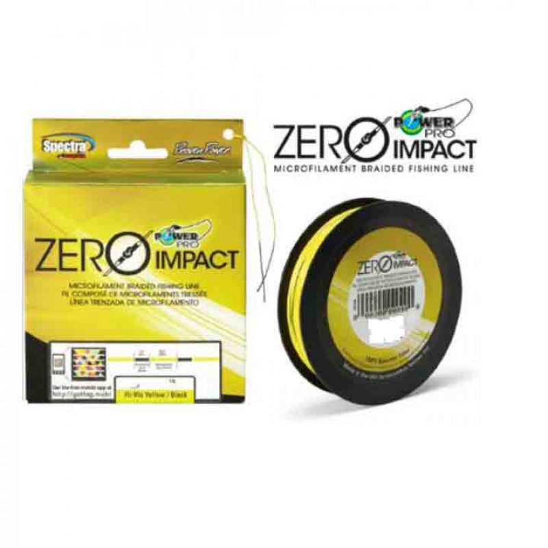 Power Pro Zero Impact 50 lbs  150 yds Hi-Vis Yellow/Black