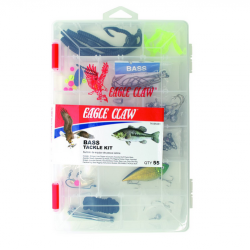 Eagle Claw Bass Tackle Kit, 55 pcs