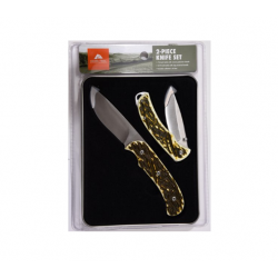 Ozark Trail  2 Knife Set con Caja de Metal