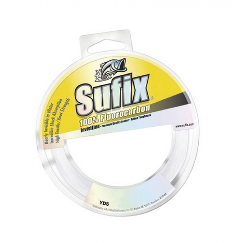 Sufix Invisiline Premium Quality Leader Fluorocarbon Clear 100 lbs 22 yds