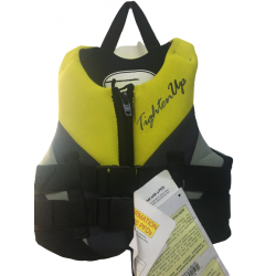 Tighten Up Ski Vest Neoprene Child 30-50 lbs Yellow Black