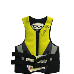 Tighten Up Ski Vest Neoprene Medium 37-40 in Yellow Black