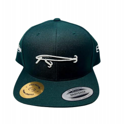Bass Brothers Gorra Verde Oscuro/ Currican Blanco