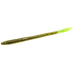 Zoom Trick Worm 6.5'' Watermelon Red Chartreuse, 20 pcs