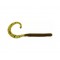 Zoom Curly Tail Finesse Worm 4" Green Pumpkin, 20 pcs