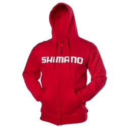 Shimano Orion Front Zip Hoodie Red XXXL