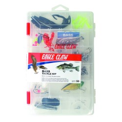 Eagle Claw Bass Tackle Kit, 55 pcs